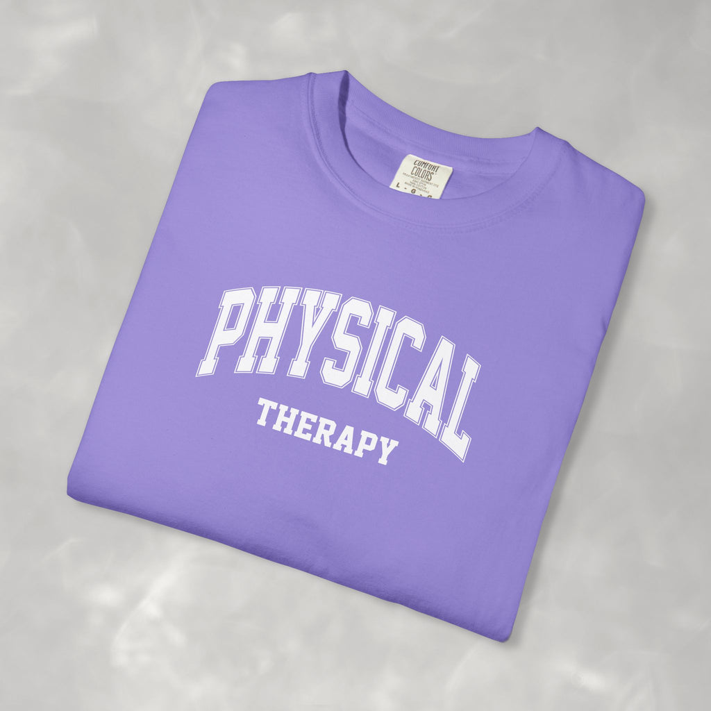 Physical Therapy, Therapist Classic Varsity Style Comfort Colors Tee