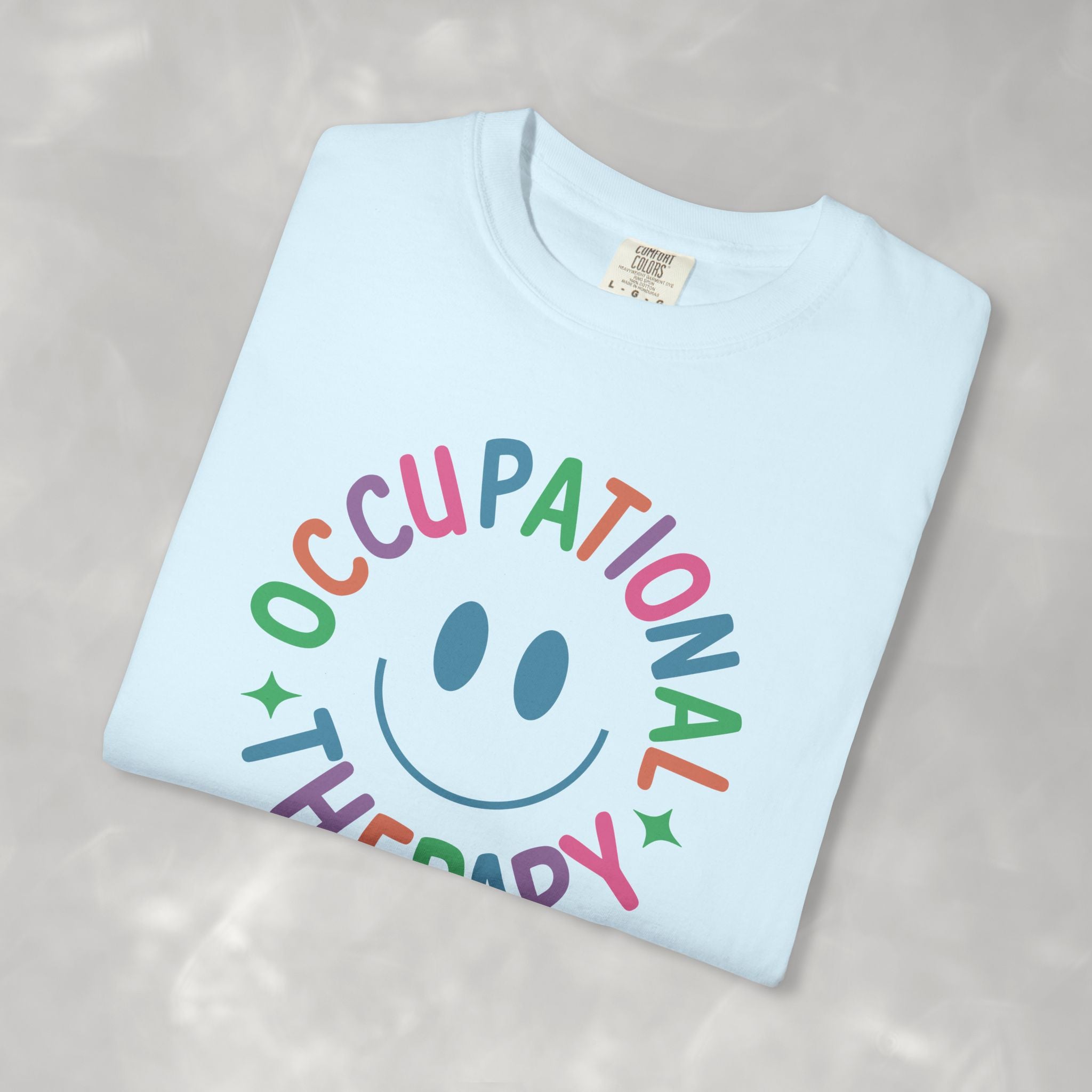 Occupational Therapy, Cute Playful Smile, OT, COTA Comfort Colors Tee