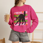 Spooky, Cute Black Cat, Halloween, Gildan Unisex Heavy Blend™ Crewneck Sweatshirt