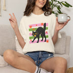 Spooky, Cute Black Cat, Halloween Comfort Colors Tee Unisex