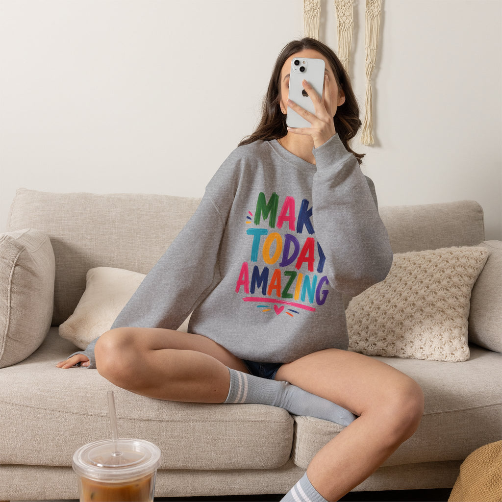 Make Today Amazing, Gildan Unisex Heavy Blend™ Crewneck Sweatshirt
