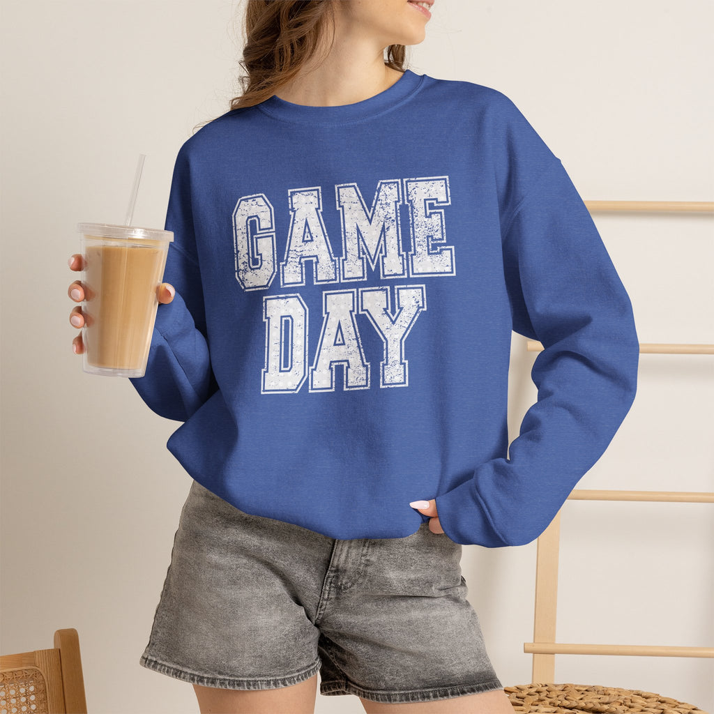 Cute Game Day, Preppy Polka Dot Gildan Unisex Heavy Blend™ Crewneck Sweatshirt