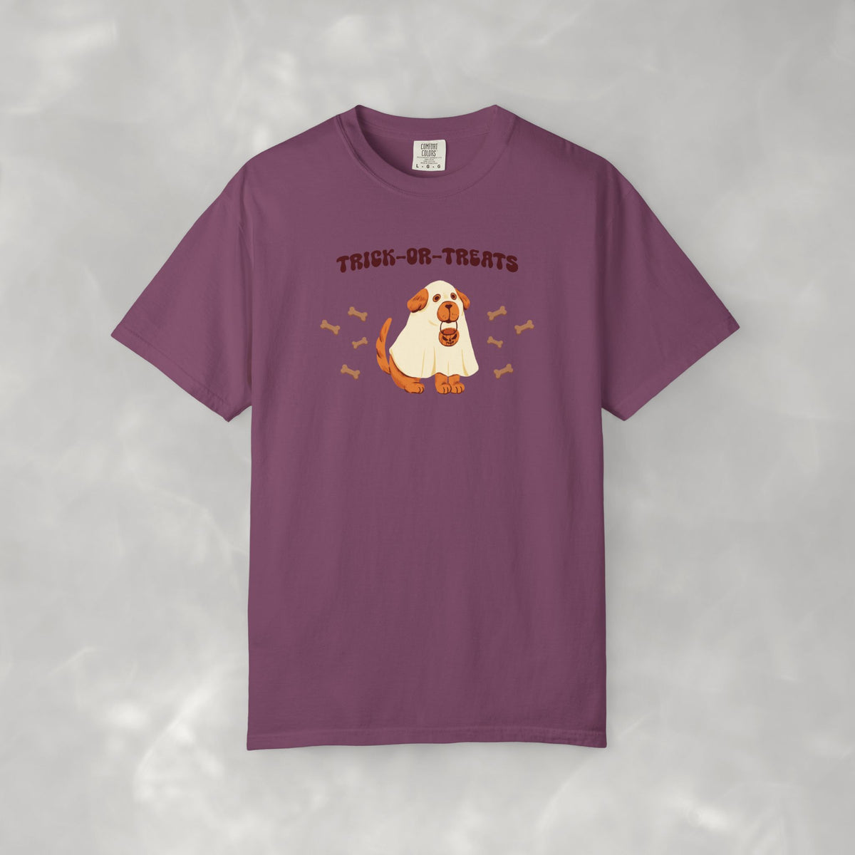 Trick-or-Treats Cute Funny Halloween Dog Lover Unisex Garment-Dyed T-shirt