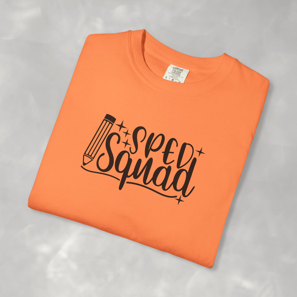 SPED Squad Comfort Colors Gildan Unisex Garment-Dyed T-shirt for Educators, Teachers, Paraprofessionals