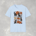Spooky Black Cats and Jack-O-Lanterns, Gildan Unisex Softstyle T-Shirt