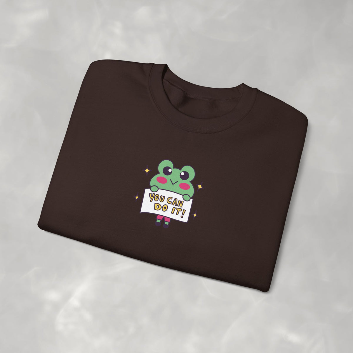 You Can Do It, Cute Motivational Frog Unisex Heavy Blend™ Crewneck Sweatshirt for OT, PT, Speech Therapist