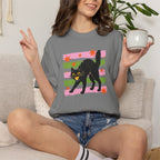 Spooky, Cute Black Cat, Halloween Comfort Colors Tee Unisex