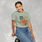 Retro Fall, Autumn Pumpkin Comfort Colors Tee