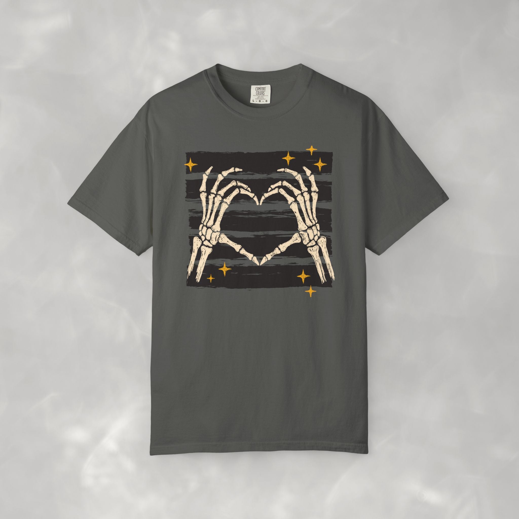 Spooky Skeleton Hands, Cute Halloween Comfort Colors Tee