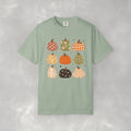 Whimsical Autumn Pumpkins Comfort Color Garment-Dyed T-shirt for Fall, Thanksgiving