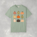 Whimsical Autumn Pumpkins Comfort Color Garment-Dyed T-shirt for Fall, Thanksgiving