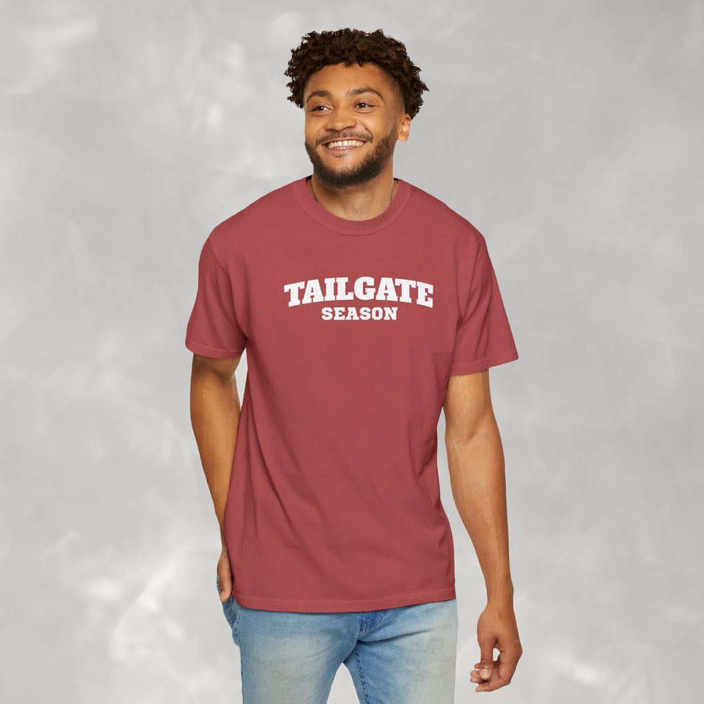 Tailgate Season, Football Game Day Unisex Comfort Colors Tee for Men and Women