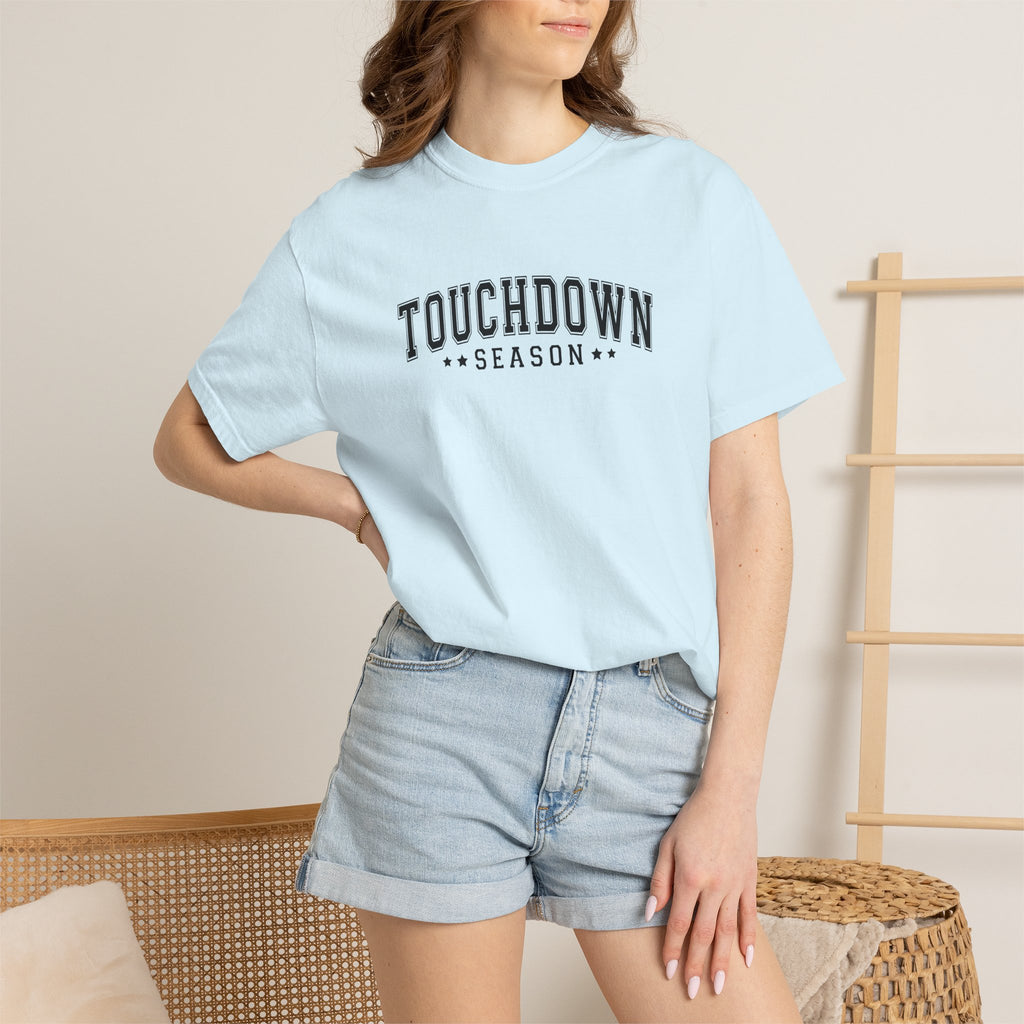 Touchdown Season, Unisex Football Comfort Colors Tee