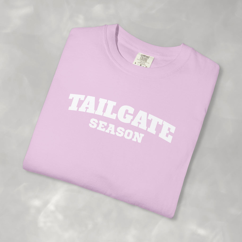 Tailgate Season, Football Game Day Unisex Comfort Colors Tee for Men and Women