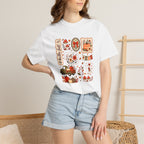 Hello Fall Cute Autumn Collage Comfort Colors Tee