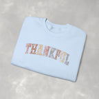 Thankful Cute Boho Trendy Gildan Unisex Heavy Blend™ Crewneck Sweatshirt for Autumn, Fall, Thanksgiving