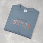 Hey There Pumpkin Distressed Comfort Colors Garment-Dyed T-shirt for Autumn, Fall, Thanksgiving