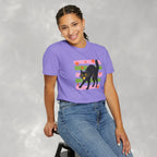 Spooky, Cute Black Cat, Halloween Comfort Colors Tee Unisex