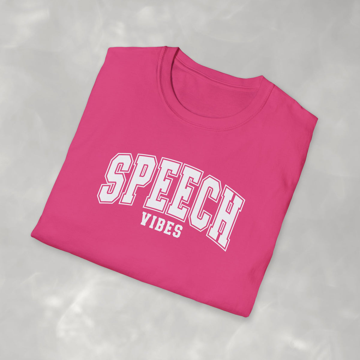 Speech Vibes Gildan Unisex Softstyle T-Shirt for SLP, SLPA, Speech Therapy