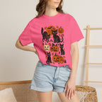 Spooky Black Cats and Jack-O-Lanterns, Unisex Comfort Colors Tee