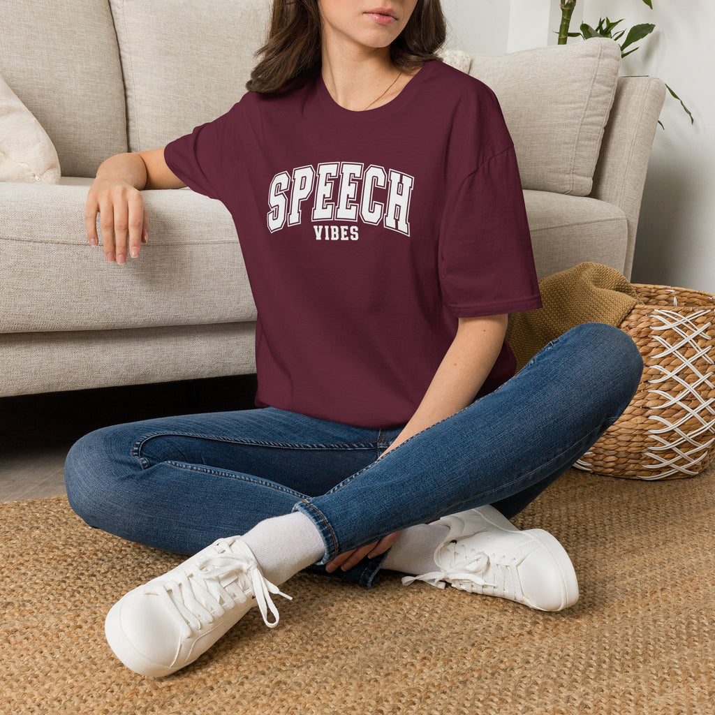 Speech Vibes Gildan Unisex Softstyle T-Shirt for SLP, SLPA, Speech Therapy