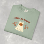 Trick-or-Treats Cute Funny Halloween Cat Lover Comfort Colors Garment-Dyed T-shirt