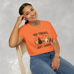 No Tricks Just Chicks, Funny Halloween Chickens in Costumes, Gildan Unisex Softstyle T-Shirt
