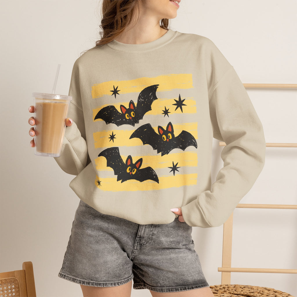 Cute Halloween Bats, Gildan Unisex Heavy Blend™ Crewneck Sweatshirt