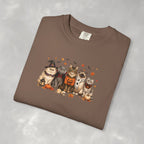 Retro Cats in Halloween Costumes Unisex Comfort Colors Tee