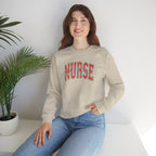 Christmas Lights Nurse Stethoscope Gildan Unisex Heavy Blend™ Crewneck Sweatshirt for RN, LPN, GN, Student Nurse