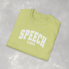 Speech Vibes Gildan Unisex Softstyle T-Shirt for SLP, SLPA, Speech Therapy