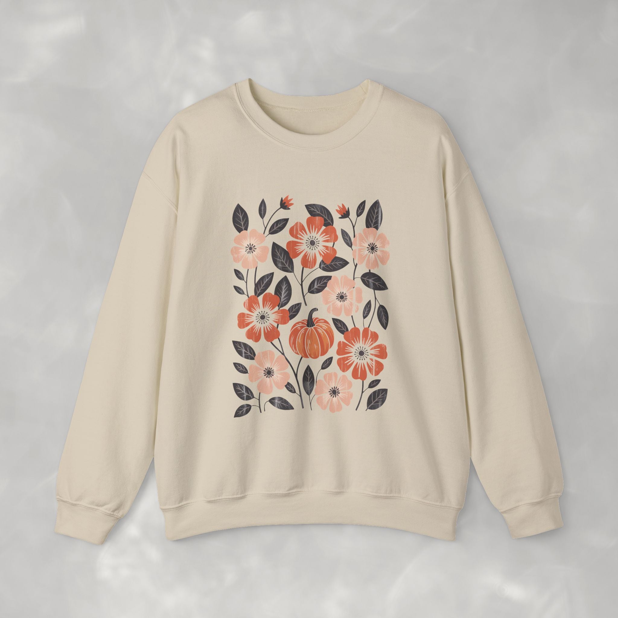 Vintage Autumn, Retro Fall Gildan Unisex Heavy Blend™ Crewneck Sweatshirt