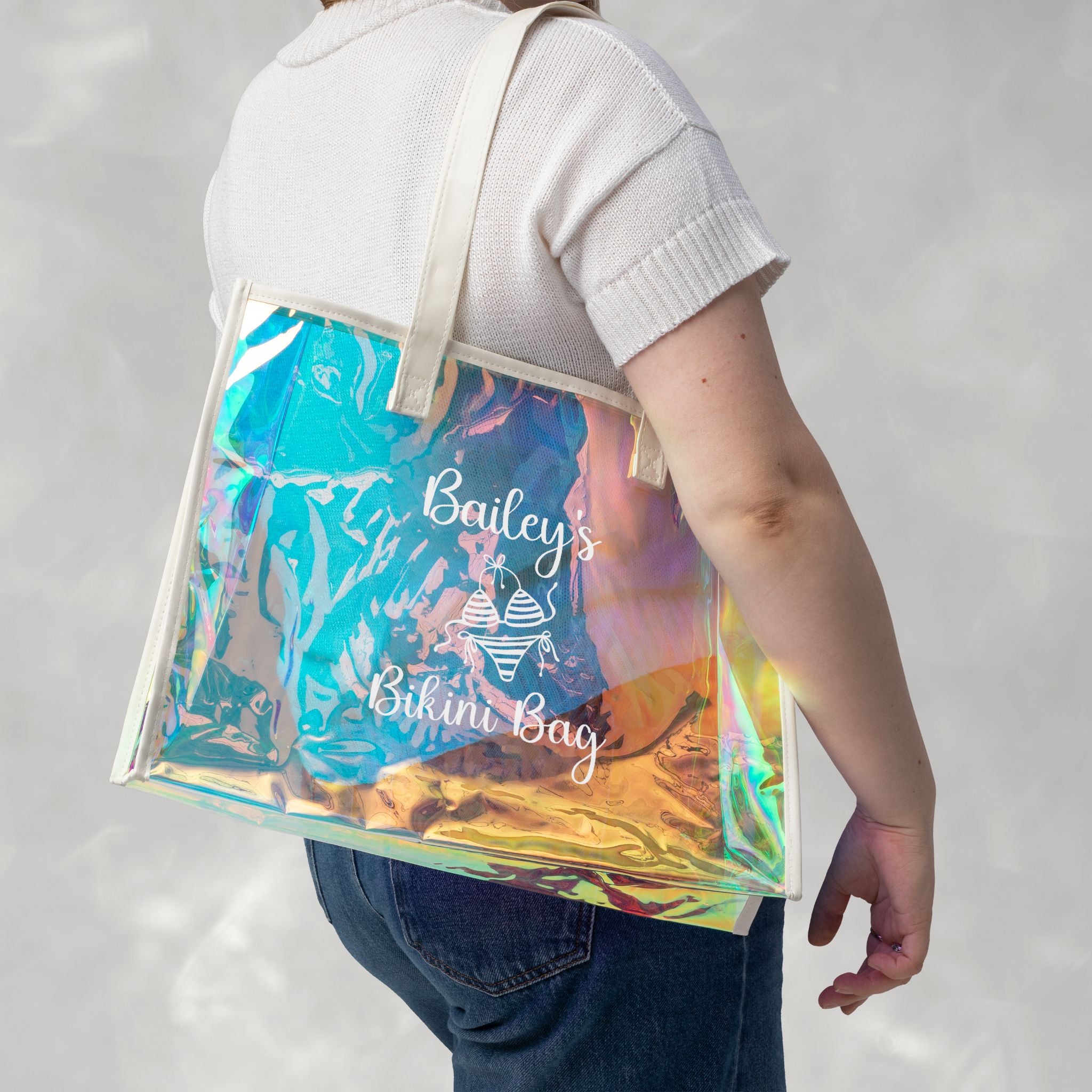 Personalized Holographic Bikini Bag