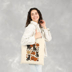 Spooky Black Cats and Jack-O-Lanterns Double-Sided Cotton Canvas Tote Bag