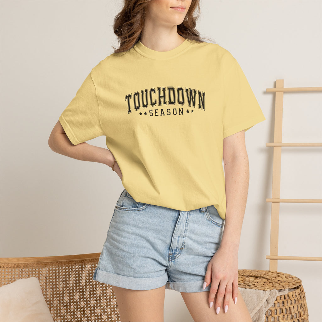 Touchdown Season, Unisex Football Comfort Colors Tee