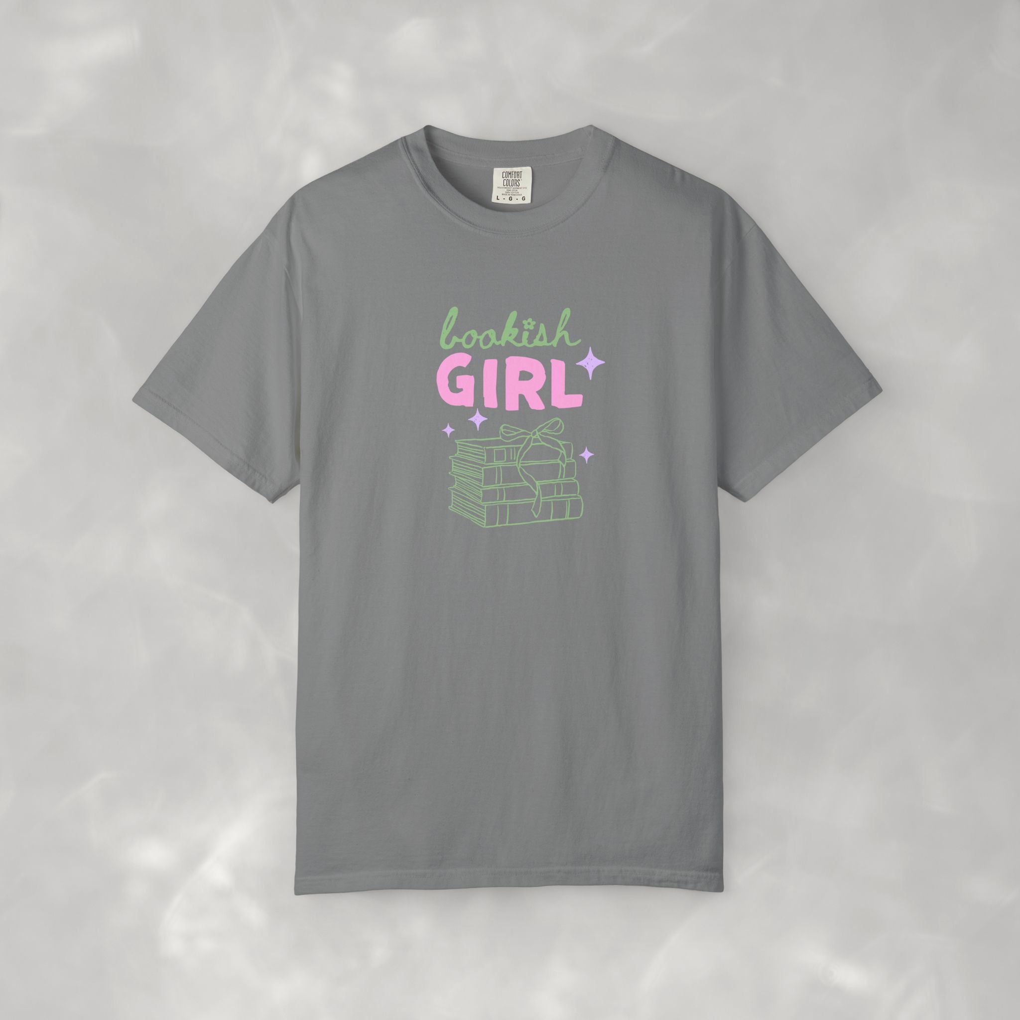 Bookish Girl, Comfort Colors Tee for Book Lovers