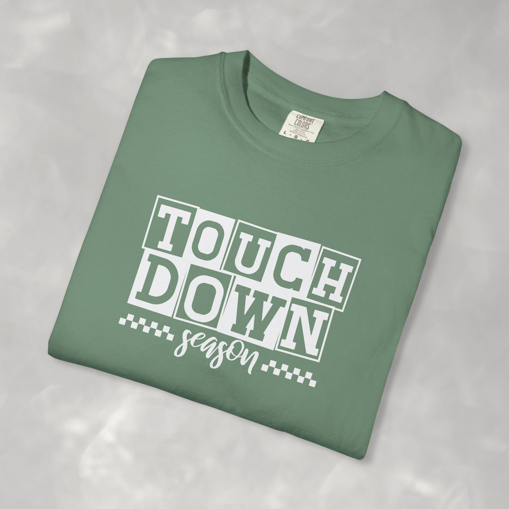Touchdown Season, Preppy Football Comfort Colors Tee