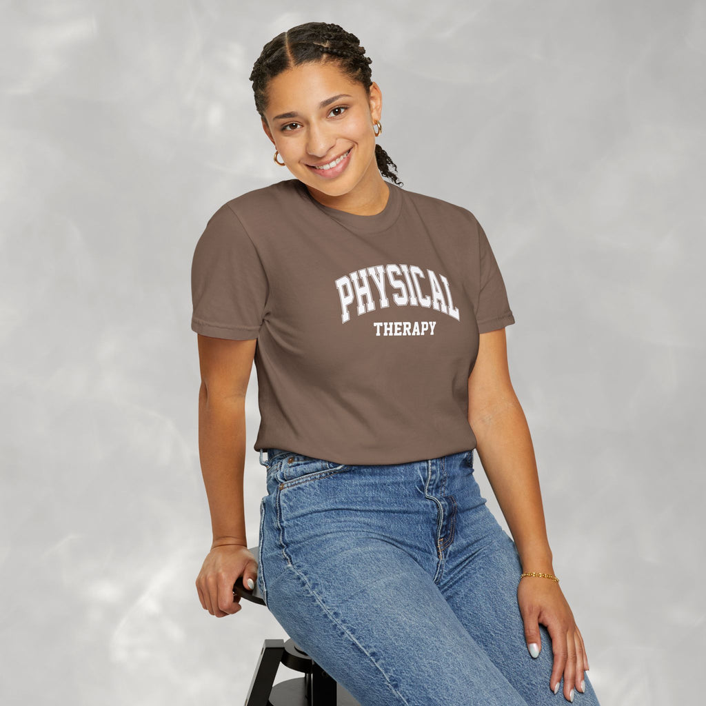 Physical Therapy, Therapist Classic Varsity Style Comfort Colors Tee