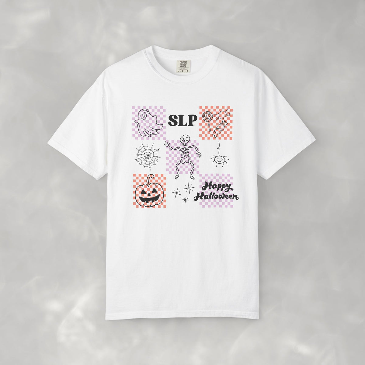 Cute Speech Therapy Halloween Comfort Colors Unisex Garment-Dyed T-shirt for SLP, SLPA, Speech Therapist