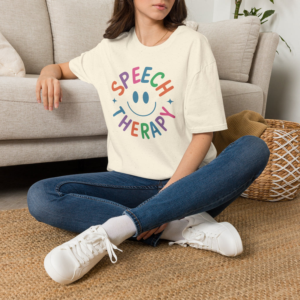 Speech Therapy, Cute Playful Smile, SLP, SLPA Gildan Unisex Softstyle T-Shirt