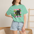 Spooky, Cute Black Cat, Halloween Comfort Colors Tee Unisex