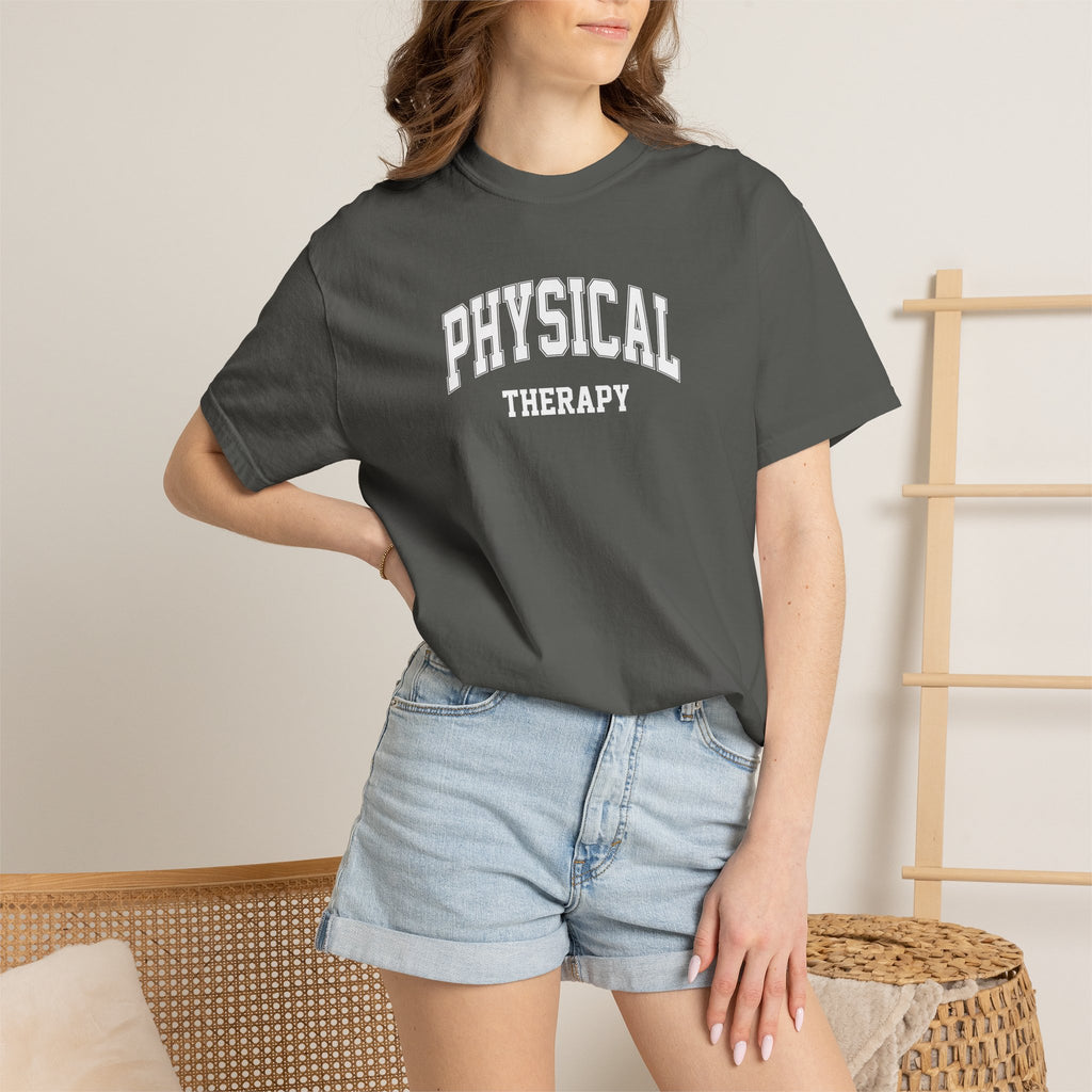 Physical Therapy, Therapist Classic Varsity Style Comfort Colors Tee