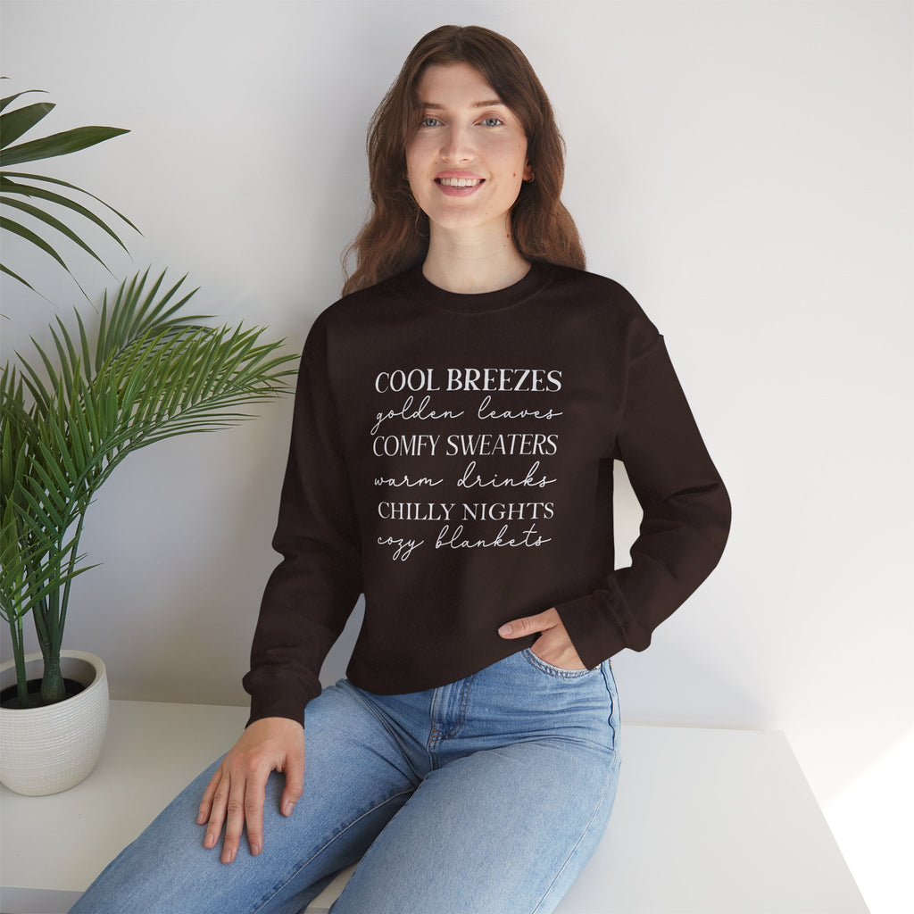 Autumn Vibes Gildan Unisex Heavy Blend™ Crewneck Sweatshirt for Fall, Thanksgiving, Festive