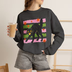 Spooky, Cute Black Cat, Halloween, Gildan Unisex Heavy Blend™ Crewneck Sweatshirt