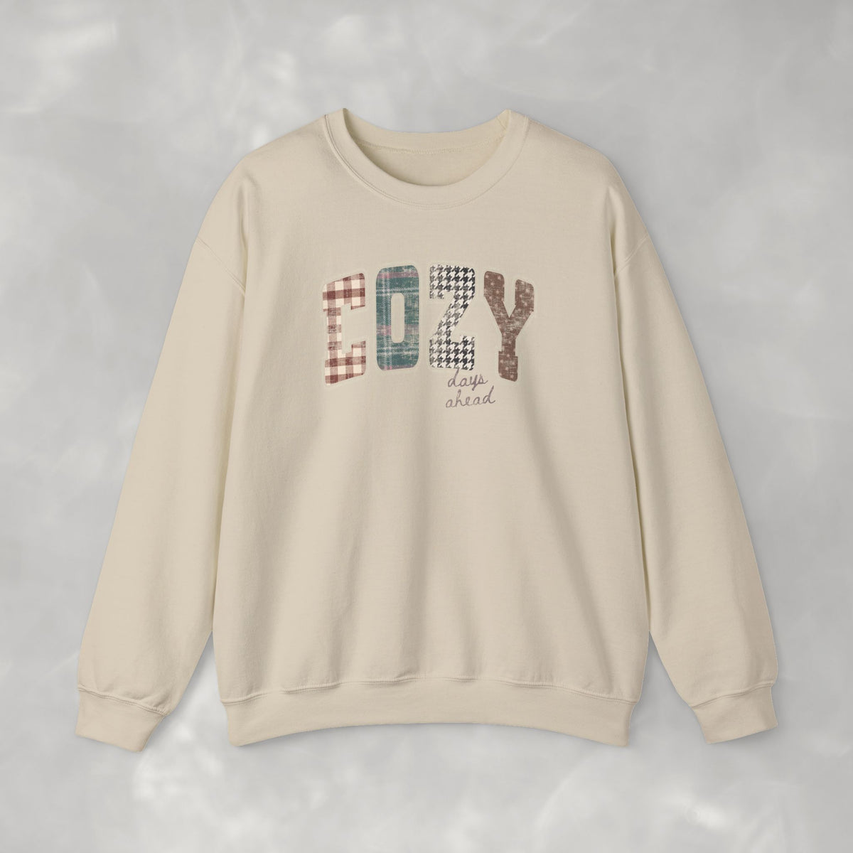 Cozy Days Ahead Cute Trendy Gildan Unisex Heavy Blend™ Crewneck Sweatshirt for Autumn, Fall, Thanksgiving