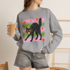 Spooky, Cute Black Cat, Halloween, Gildan Unisex Heavy Blend™ Crewneck Sweatshirt