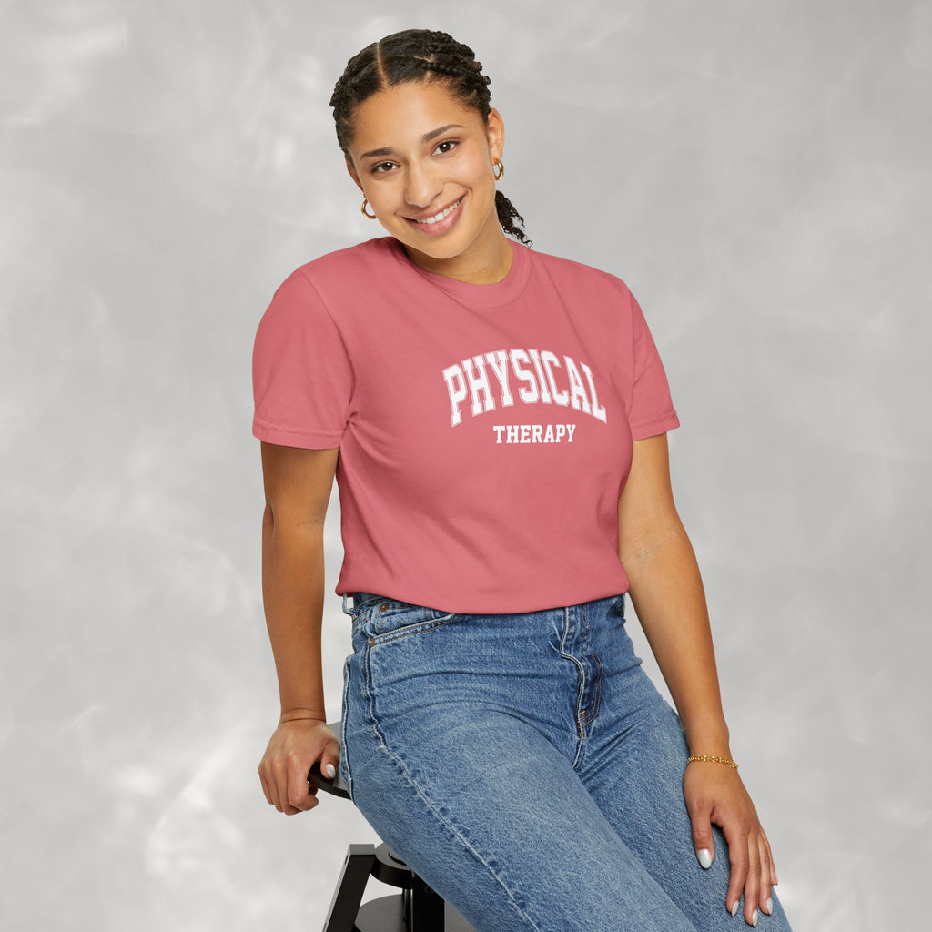 Physical Therapy, Therapist Classic Varsity Style Comfort Colors Tee