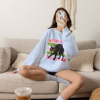 Spooky, Cute Black Cat, Halloween, Gildan Unisex Heavy Blend™ Crewneck Sweatshirt