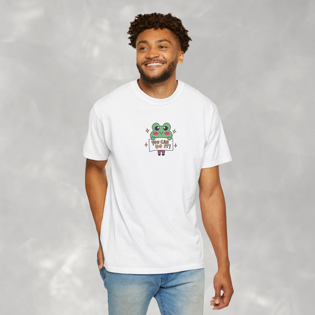 You Can Do It, Cute Motivational Frog Unisex Comfort Colors Tee for OT, PT, Speech Therapist
