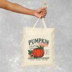 Pumpkin Patch Double-Sided Cotton Canvas Tote Bag